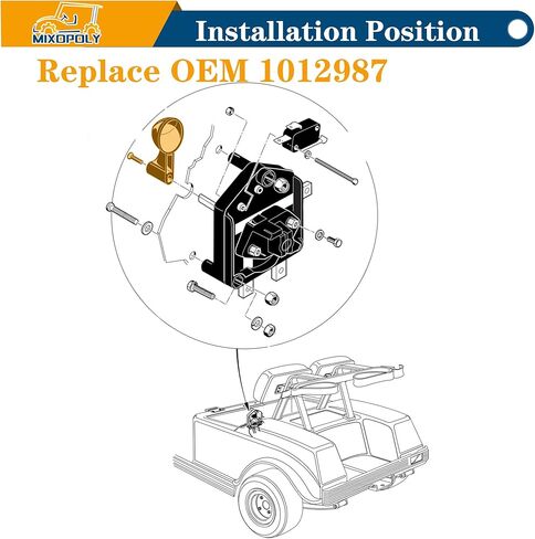 مقبض التبديل العكسي الأمامي لعربة الجولف لـ Club Car DS، سابقة، XRT، استبدال رقم جزء OEM. 1012987، 1013198 in Saudi Arabia