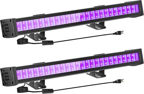 4 عبوات LED شريط الضوء الأسود ، بار Blacklight مع IP65 مقاومة للماء ، وأضواء الحفلات المتوهجة في الظلام لإضاءة المسرح الداخلية/الخارجية ، والهالوين ، وطلاء الجسم in Kuwait