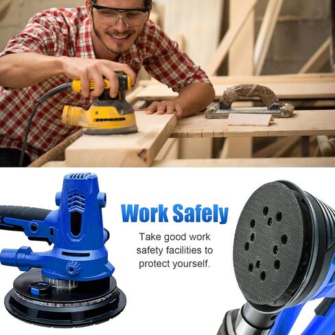 قطعتان من وسادة النسخ الاحتياطي لآلة صنفرة الحوائط الجافة مقاس 9 بوصة 210 مم مع نمط 10 فتحات وخيط 14 مم، متوافقة مع بورتا لآلات الصنفرة بدون غبار لسهولة تغيير القرص لأنظمة التثبيت القوية in Kuwait