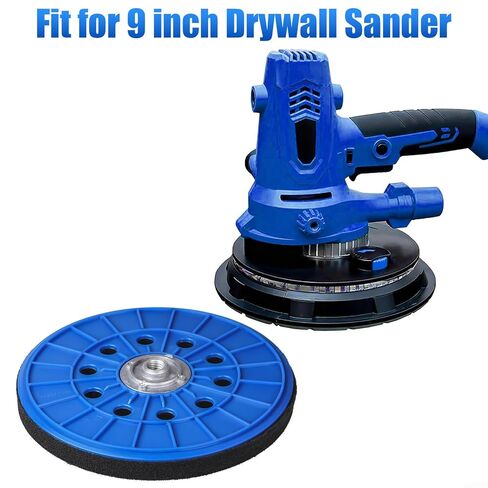 قطعتان من وسادة النسخ الاحتياطي لآلة صنفرة الحوائط الجافة مقاس 9 بوصة 210 مم مع نمط 10 فتحات وخيط 14 مم، متوافقة مع بورتا لآلات الصنفرة بدون غبار لسهولة تغيير القرص لأنظمة التثبيت القوية in Kuwait