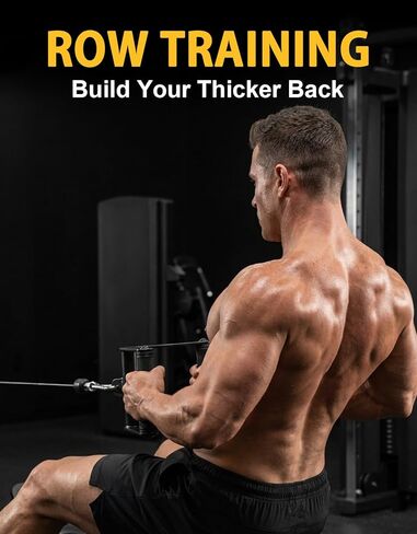 مرفق كابل بمقبض مزدوج على شكل حرف D، مقبض مطاطي غير قابل للانزلاق على شكل حرف V لآلة كابل الصالة الرياضية، مقبض صف عالي التحمل لتدريب الظهر in Kuwait