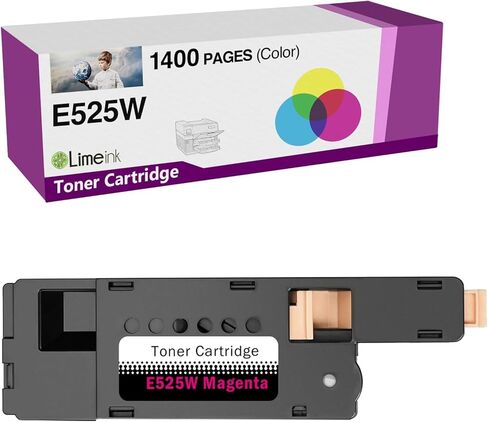 Limeink Compatible Toner Cartridge Placeming لـ Dell E525W 525W E525 525 H3M8P DPV4T متوافق مع E525W E525DW طابعة ليزر عالية العائد (1 ساين) in Kuwait