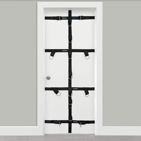 ملحق مرساة فائق لحزام المقاومة من بوديلاستيكس - مرساة باب شديدة التحمل لأشرطة التمرين - حزام نايلون قوي، حشوة من النيوبرين، حلقات على شكل حرف D - نظام مرساة للباب لأشرطة التمرين مع مقابض in Kuwait