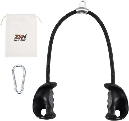 Tricep Rope Pull Down Attachment with Ergonomic Handles,Triceps Rope for Cable Machine Pulley System,Home Gym Accessories in Saudi Arabia