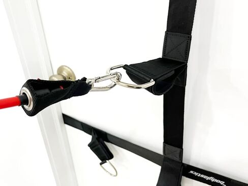 ملحق مرساة فائق لحزام المقاومة من بوديلاستيكس - مرساة باب شديدة التحمل لأشرطة التمرين - حزام نايلون قوي، حشوة من النيوبرين، حلقات على شكل حرف D - نظام مرساة للباب لأشرطة التمرين مع مقابض in Kuwait