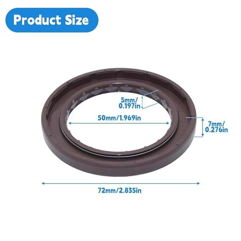 Pressure Type Oil Seal 50 * 72 7/5 mm - Double Lip with Spring ﻿ in Kuwait