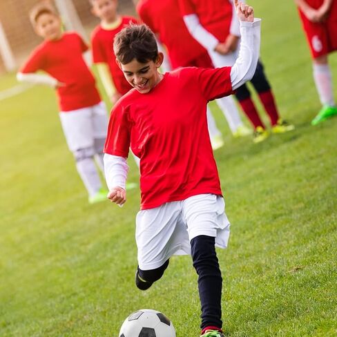 2 Pairs Mini Soccer Shin Guards for Kids, Youth & Adults - Ultra Lightweight Small Shin Pads with Comfortable Fit, Ideal for Football, Indoor Soccer & Training (Black & White) in Kuwait