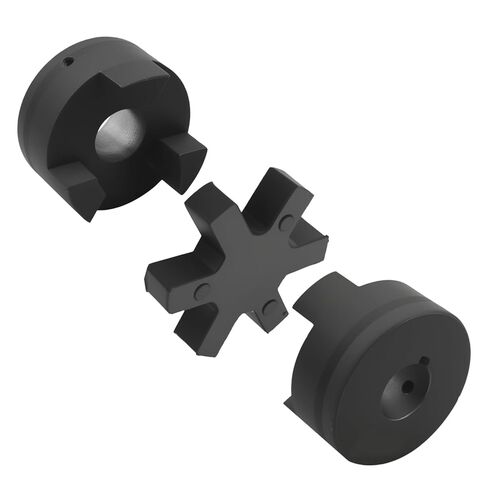 Coupling Coupler Set, 3/4" to 3/4" L090 Flexible L-Jaw Buna-N NBR Rubber Spider, for Log Splitter Hybrid Equipment Industrial Equipment Agricultural Equipment in Saudi Arabia