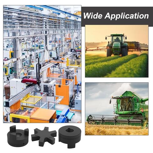 Coupling Coupler Set, 3/4" to 3/4" L090 Flexible L-Jaw Buna-N NBR Rubber Spider, for Log Splitter Hybrid Equipment Industrial Equipment Agricultural Equipment in Saudi Arabia