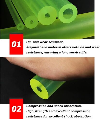 Polyurethane Rod, PU Polyurethane Hollow Rod For CNC Turning And Engineering OD 120mm ID Multiple Sizes(OD 120*ID 30mm) in Saudi Arabia