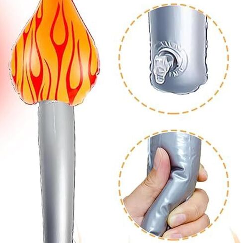 Pack Of 12 Glowing Torch Party Charm Light Flame Simulation Suitable For Youthful People Indoor Simulated Torch Props With LED Lights in Saudi Arabia