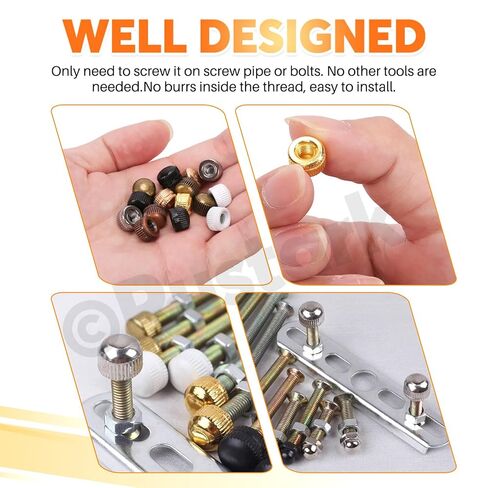 70Pcs 7 Colors M5 Cap Nut Assortment Kit Ceiling Lamp Screw Nut Lamp Shade Screw Caps Lamp Knob Nuts Ceiling Lamp Nuts Screw Cap for Light Fixture Chandeliers Wall Lights in Saudi Arabia