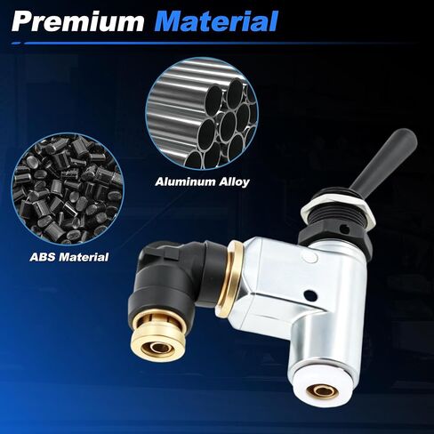 BA14500 Air Toggle Switch, 1/4" Pneumatic Control Valve for Peterbilt Truck Air Control Systems, for Industrial Pneumatic Control Applications in Saudi Arabia