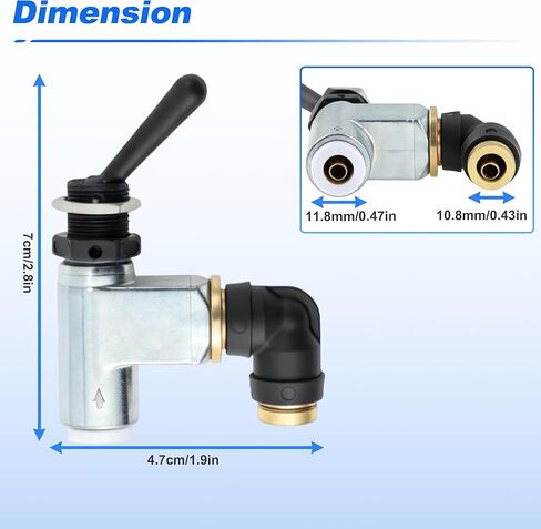 BA14500 Air Toggle Switch, 1/4" Pneumatic Control Valve for Peterbilt Truck Air Control Systems, for Industrial Pneumatic Control Applications in Saudi Arabia