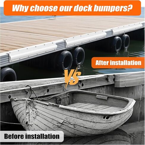 5 Park Dock Bumpers,Each 23.5in Boat Dock Fenders for Greater Protection and Edge Guarding, Durable Dock Protectors for Boats,Sturdy Dock Bumpers to Shield Your Dock from Impacts in Kuwait