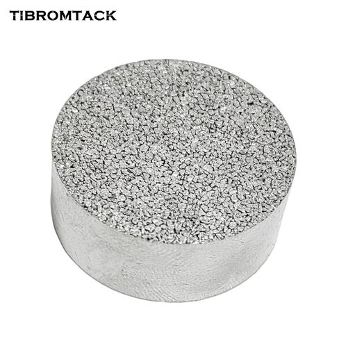TIBROMTACK Titanium Sintered Column, 80µm Precision Porous Filter Element, 25mm(0.98in) Diameter x 10mm(0.39in) Height, 14.9g(0.53oz) High Purity Titanium for Industrial Filtration in Kuwait