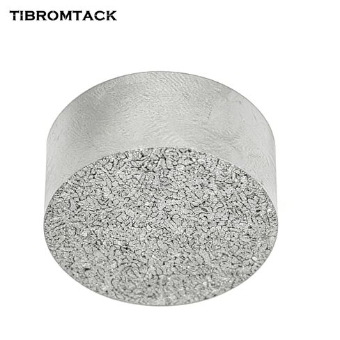 TIBROMTACK Titanium Sintered Column, 80µm Precision Porous Filter Element, 25mm(0.98in) Diameter x 10mm(0.39in) Height, 14.9g(0.53oz) High Purity Titanium for Industrial Filtration in Kuwait