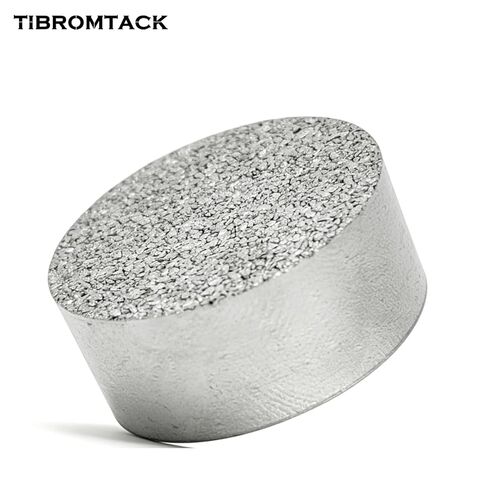 TIBROMTACK Titanium Sintered Column, 80µm Precision Porous Filter Element, 25mm(0.98in) Diameter x 10mm(0.39in) Height, 14.9g(0.53oz) High Purity Titanium for Industrial Filtration in Kuwait