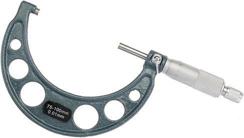 AEE2-4Pcs Outside Micrometer Set Machinist Tool 0-4Inch 0-100Mm 4 0.01Mm Accuracy Carbide Micrometer Set in Kuwait