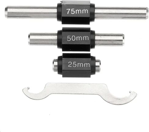AEE2-4Pcs Outside Micrometer Set Machinist Tool 0-4Inch 0-100Mm 4 0.01Mm Accuracy Carbide Micrometer Set in Kuwait