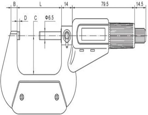Electronic Outside Micrometers 0-25mm 25-50 50-75mm 75-100 * 0.001 Double Function Keys Digital Caliper(75-100) in Saudi Arabia