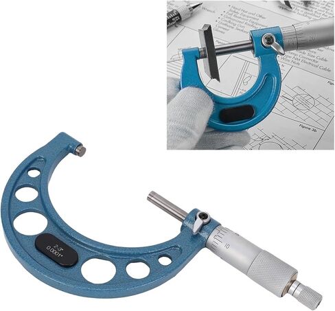 Outer Diameter Micrometer Spindle Mechanical Micrometer Calibration Part 2-3 Inch with Wrench for Thickness Measurement in Saudi Arabia