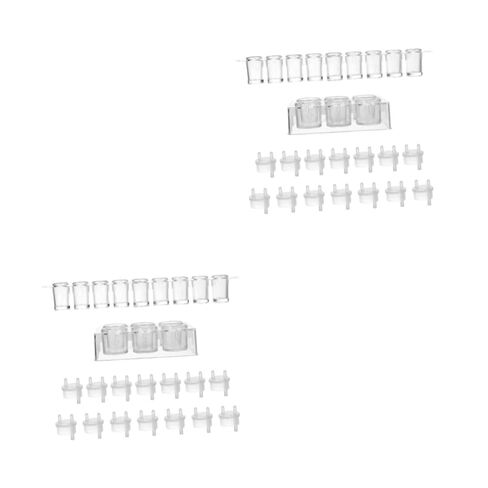 Luxshiny 2 Sets Cover Plates Scientific Spot Plates Chemistry Storage Microplates in Kuwait
