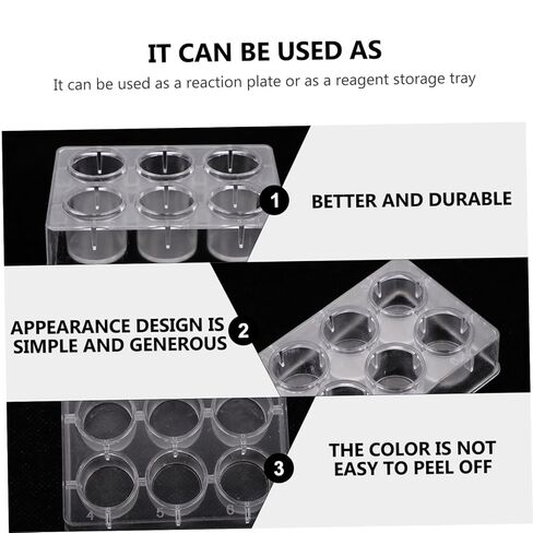 GANAZONO 8pcs Square Board Reaction Plates Reaction Boards Chemical Experiment Instrument Set in Saudi Arabia
