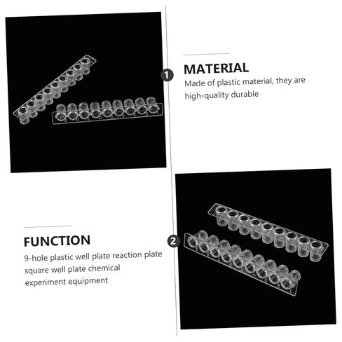 9-Hole Plastic Reaction Plates Square Chemical Experiment Plates for Laboratory Use 15-Piece Set Dividers in Saudi Arabia