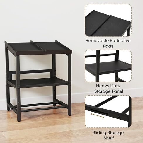 Adjustable Dumbbell Rack, 3 Tier Adjustable Dumbbell Stand, Holds 660LBS, Heavy Duty Dumbbells Weight Rack, Kettlebell Stand for Home Gym Strength Training, Rack Only in Kuwait