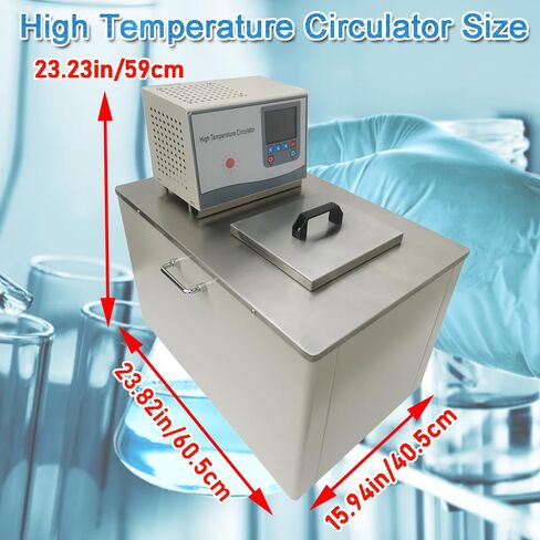 50L Lab Heated Circulator High Temperature Circulator Oil Bath 220V Thermostatic Water Bath Thermostatic 300°C Heater Circulatory System 0.01℃ Accurate Temperature Correction in Kuwait