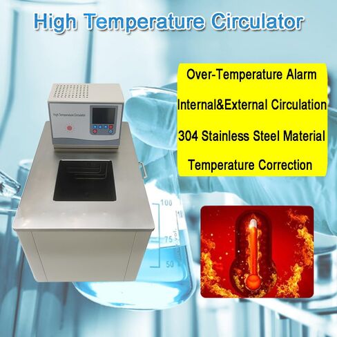 50L Lab Heated Circulator High Temperature Circulator Oil Bath 220V Thermostatic Water Bath Thermostatic 300°C Heater Circulatory System 0.01℃ Accurate Temperature Correction in Kuwait
