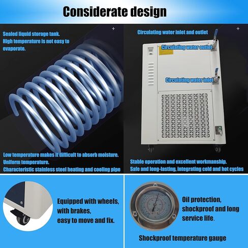 آلة متكاملة لتدوير درجة الحرارة العالية والمنخفضة 10 لتر 110 فولت حمام تفاعل ذكي لتدوير درجة الحرارة الثابتة الساخنة والباردة (-30 درجة مئوية ~ 200 درجة مئوية) لمفاعلات المختبر والمبخرات والأواني الزجاجية in Kuwait
