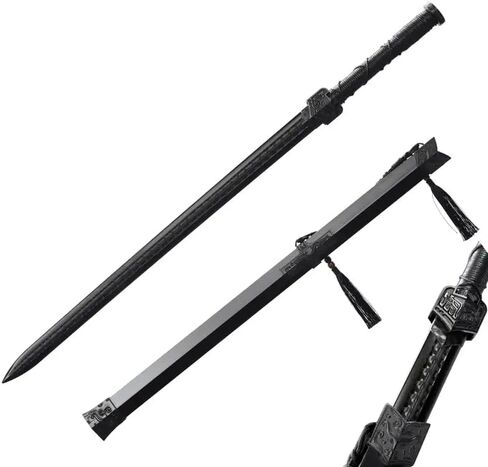 سيف هان الصيني من مادة البولي بروبيلين سيف طويل مع صلابة عالية للتدريب سكين الساموراي سيف التدريب (سيف هان بنمط التنين الصيني) in Kuwait