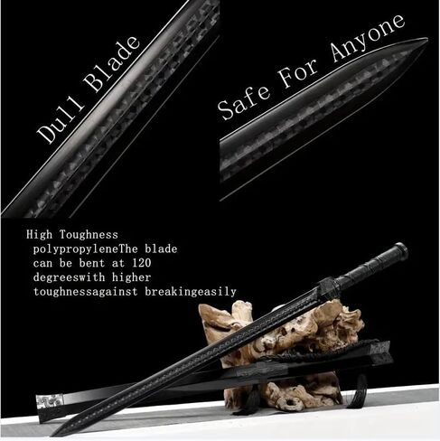 سيف هان الصيني من مادة البولي بروبيلين سيف طويل مع صلابة عالية للتدريب سكين الساموراي سيف التدريب (سيف هان بنمط التنين الصيني) in Kuwait