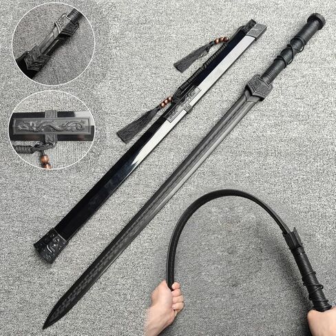 سيف هان الصيني من مادة البولي بروبيلين سيف طويل مع صلابة عالية للتدريب سكين الساموراي سيف التدريب (سيف هان بنمط التنين الصيني) in Kuwait