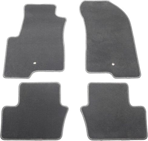 IKON MOTORSPRTS, Custom Fit Floor Mats Compatible with 2007-2016 Jeep Compass/Patriot, Custom Nylon Black Carpets Liner Protector 1st 2nd Row Front Rear Protection 4PC, 2008 2009 2010 2011 2012 2013 in Saudi Arabia