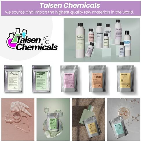 Cetyl Alcohol Cosmetic Grade 16 Ounce / 453 Grams - Cetyl Alcohol Emulsifying Wax Organic for Lotion Making & Thickener for Skin Care Products, Moisturizing Ingredient for Dry Skin by Talsen Chemical in Kuwait