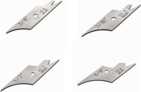 Mini Pocket 11pcs Fillet Weld set inspection Throat Leg Length Inspection Tool Stainless Steel Standard & Metric in Saudi Arabia