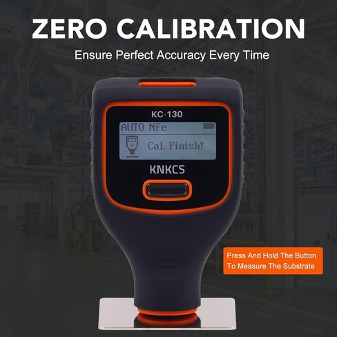 مقياس عمق الطلاء - مقياس سمك الطلاء ذو ​​الشاشة المزدوجة للحديد / الألومنيوم / الزنك / حشو جسم السيارة، مقياس سمك الطلاء مع الكشف التلقائي عن المواد، نطاق 0 ~ 3000 ميكرومتر، إنشاء تقرير قياس تلقائي in Kuwait