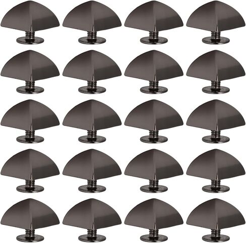 Nurnesy 20Pcs Pyramid Studs 12mm 4 Corner Pyramid Rivets Zinc Alloy Punk Rivets Square Pointed Screw Set Studs for Clothing Belts Bags Hats Shoes (Gold) in Saudi Arabia
