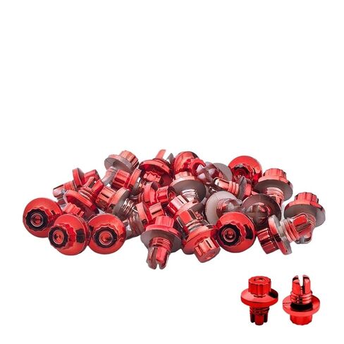 25 Pcs Car Wheel Rivets ABS Plastic Nuts Studs Bolts Rivet for Rim Lip Decoration Replacement Wheel Rivet Nut(Gold) in Saudi Arabia