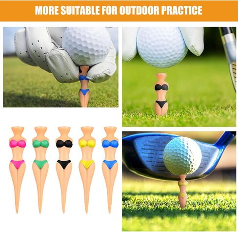 5pcs Replaceable Golf Tees Set Colorful Small Wear-Resist Plastic Golf Ball Stands and Sporting Use in Saudi Arabia