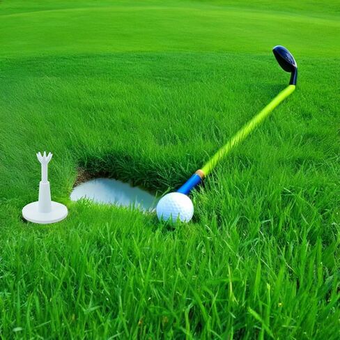 Adjustable Golf Tees for Simulator and Driving Range, Soft Flexible Plastic Golf Ball Holders, 2pcs Training Accessories for Indoor Outdoor Practice in Saudi Arabia