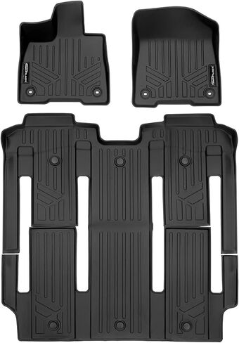 Smartliner Custom Fit Floor Mats 3 ROW ROW Liner for 2013-2020 Toyota Sienna in Kuwait