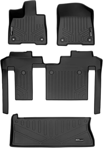 Smartliner Custom Fit Floor Mats 3 ROW ROW Liner for 2013-2020 Toyota Sienna in Kuwait