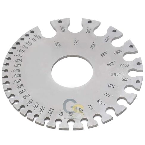 Dual-Sided Non-Ferrous Wire Gauge, 0-36 American Standard (AWG) and SAE G.S-WG-001 by G.S Online Store in Saudi Arabia