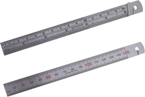 PURPLELILY Stainless Steel Taper Welding Gauge Test Welding Taper for Gauge Depth Ruler Hole Inspection Tool 2 Pieces 1-15mm 1- Taper Ruler in Kuwait