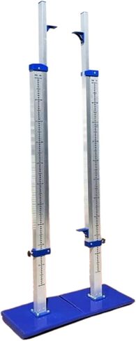 Portable High Jump Standards for Track and Field, Adjustable Aluminum Training Stands, Easy Setup, Perfect for Competitions and Practice, Range: 1' to 7.5' in Saudi Arabia