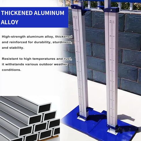 Portable High Jump Standards for Track and Field, Adjustable Aluminum Training Stands, Easy Setup, Perfect for Competitions and Practice, Range: 1' to 7.5' in Saudi Arabia